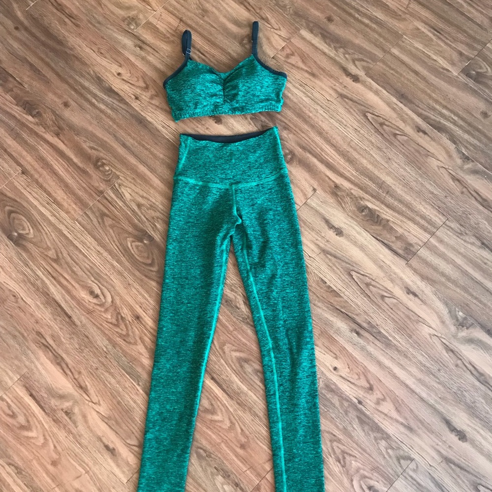 Beyond Yoga Emerald Spacedye Sports Bra